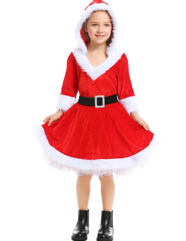 F68179 santa claus costume for girls